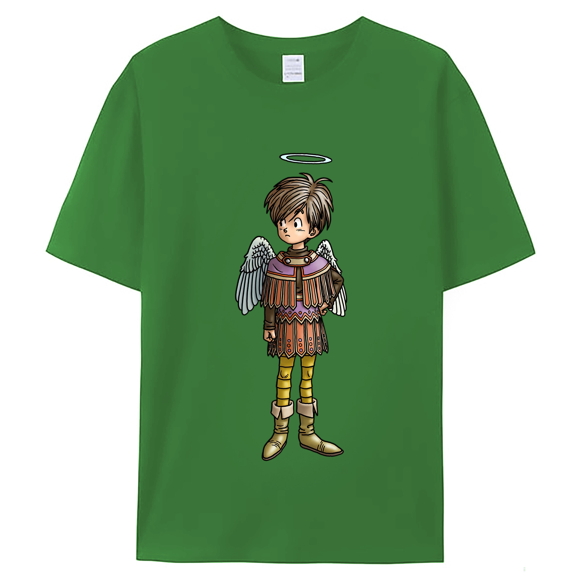 （画像用） ドラゴンクエスト Doragon Kuesuto Dragon Quest レディースカジュアルプリントTシャツ（綿100％）